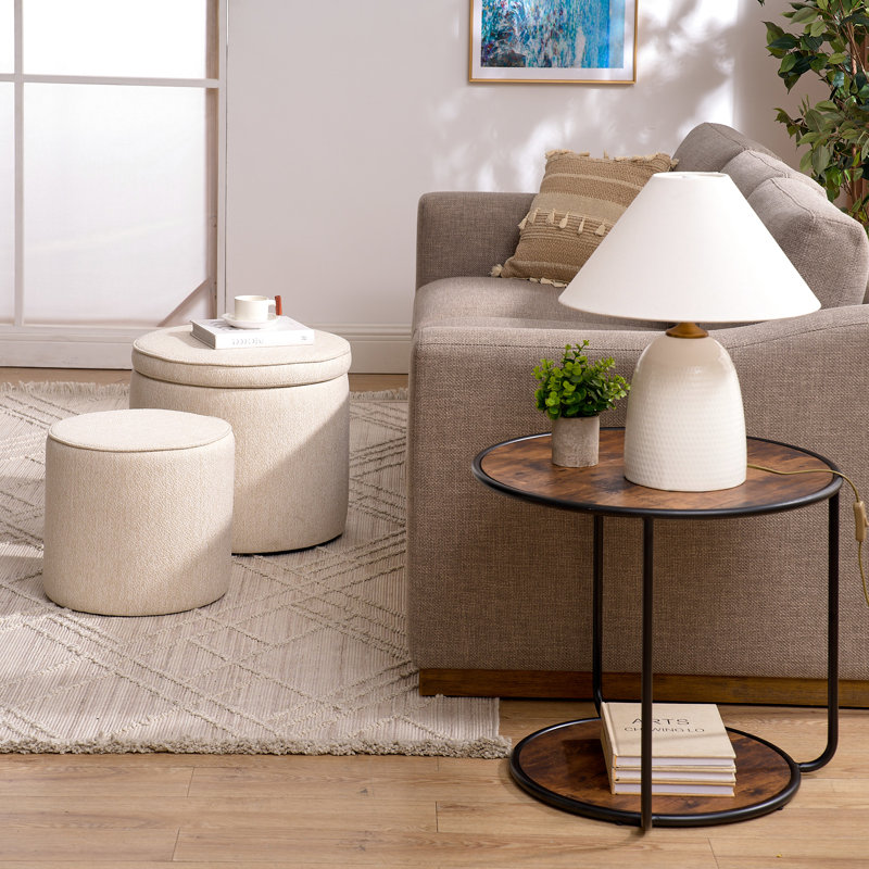 Table avec rangement et superbe espace de design innovant, Beige