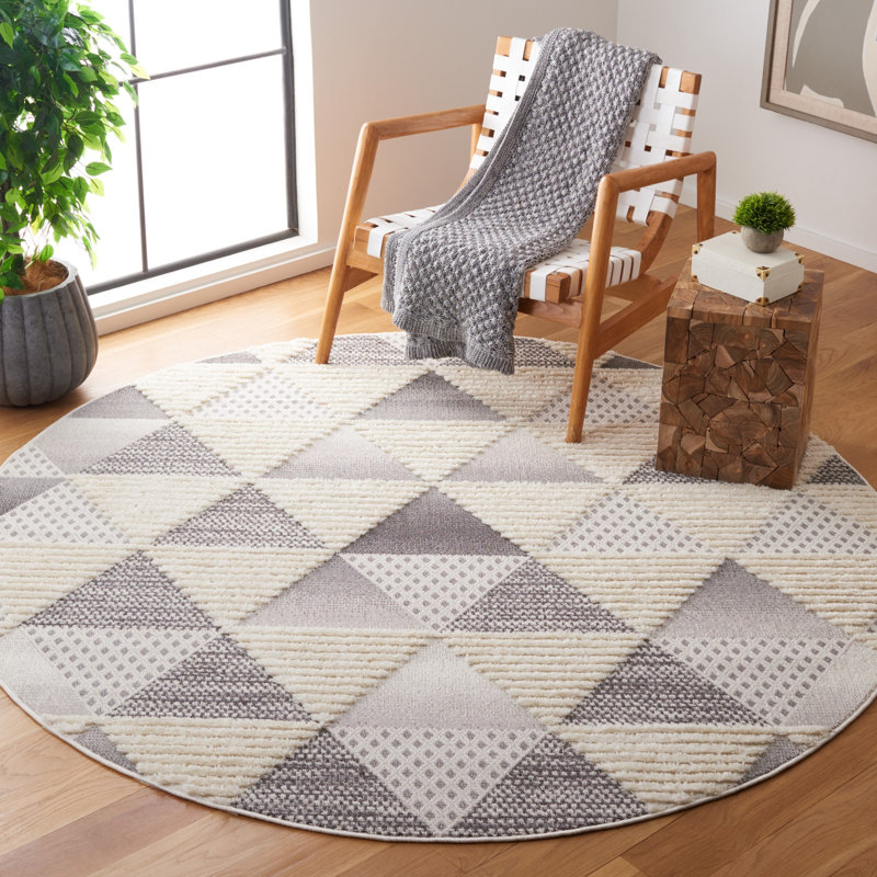 Urban Performance Geometric Rug, Round 6'7"