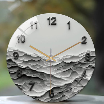 Horloge murale moderne moderne minimaliste 12 po