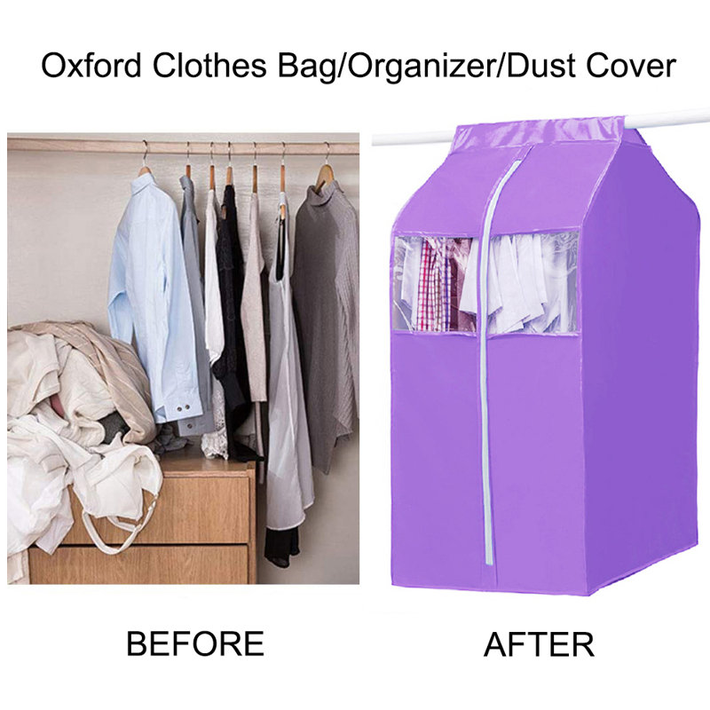 Fabric Garment Bag, Purple
