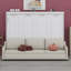 Lit armoire avec canapé escamotable Murphy, tablettes de rangement intégrées et lumière DEL-734356043
