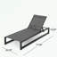 Chaise longue à structure métallique avec dossier réglable-560736551