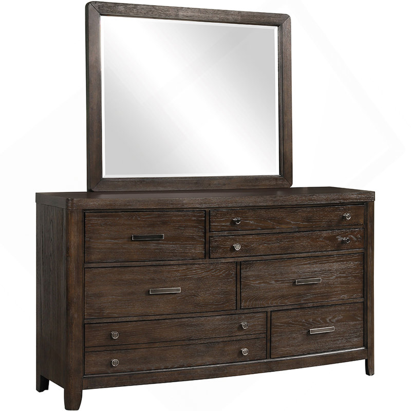 Miroir brun antique