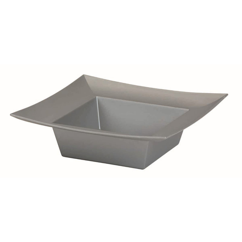 Decorative Bowl, Silver, 2.5" H x 8.75" W x 8.75" D