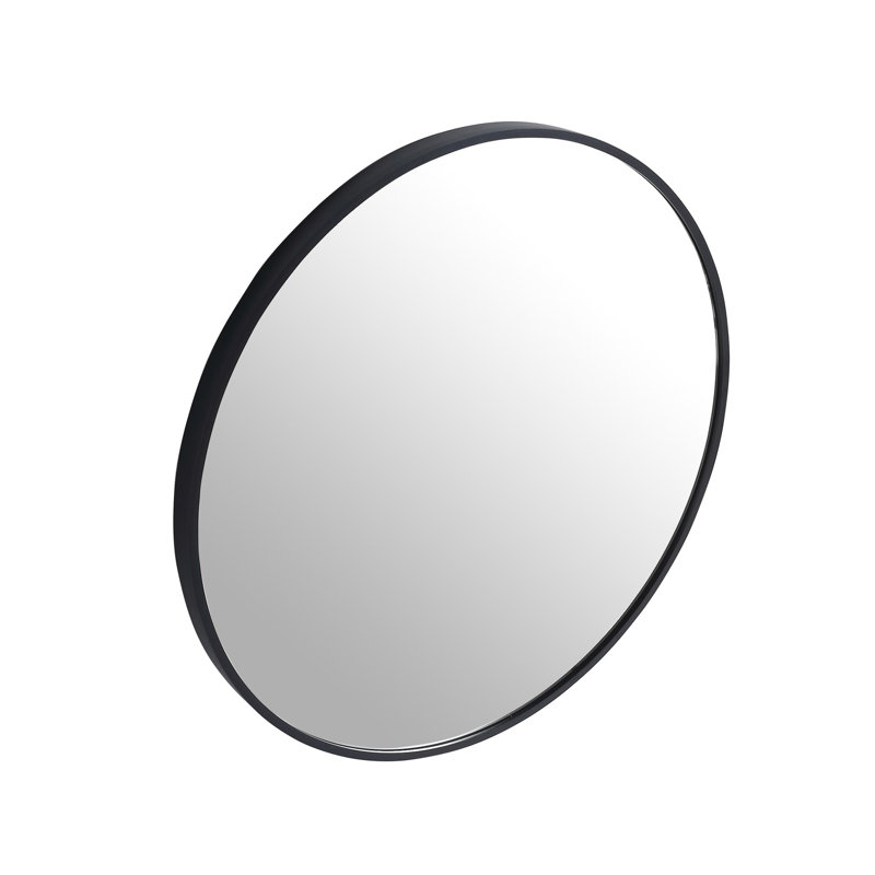 Miroir mural mural de 24 po pour une décoration moderne avec verre et panneau de 4 mm, 24 po x 24 po, Rond