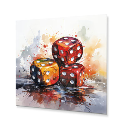 Casino Royale Dice IV - Casino & Games Metal Wall Art Prints