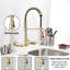 Durable Stainless Steel Wall-mounted Kitchen Faucet With 3 Functions And High Arc Spout-110081362