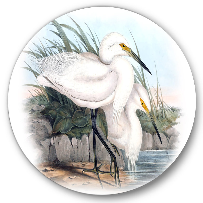Art mural rétro en forme d'oiseau rétro I, H 29 po x l 29 po x P 1 po