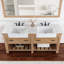 Ensemble de meuble-lavabo double 72 "avec miroir Villareal-9974038