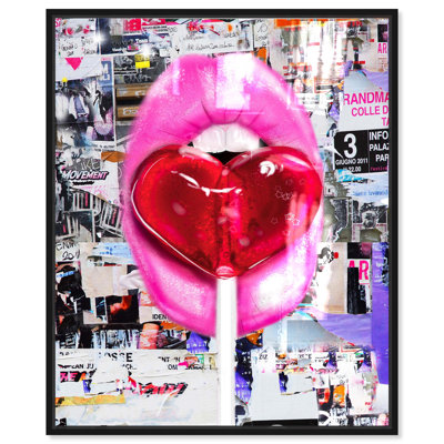 Oliver Gal Vibrant Wild Pop Fashion - Hand-Applied Glass Coat Framed Canvas Art
