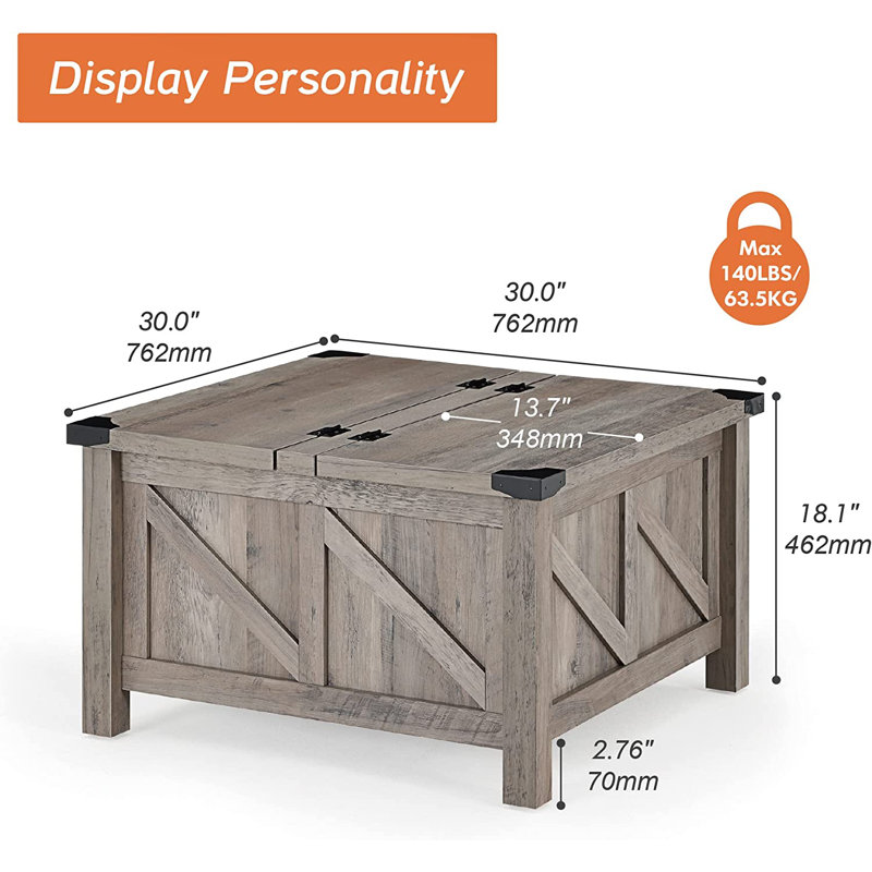 Table basse avec rangement Glenford
