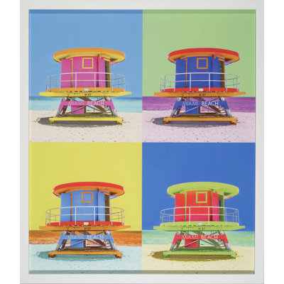 Silkscreen Miami 1 Print by H. Scott