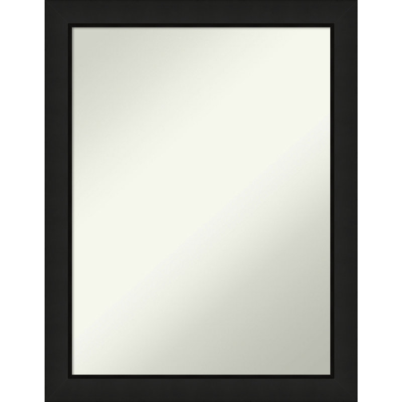 Jimmison Solid Wood Rectangle Wall Mirror