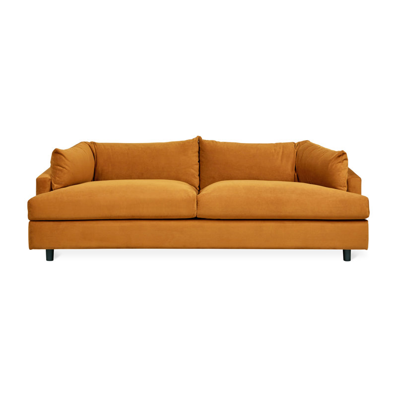 Thalia Sofa, Velvet Rust