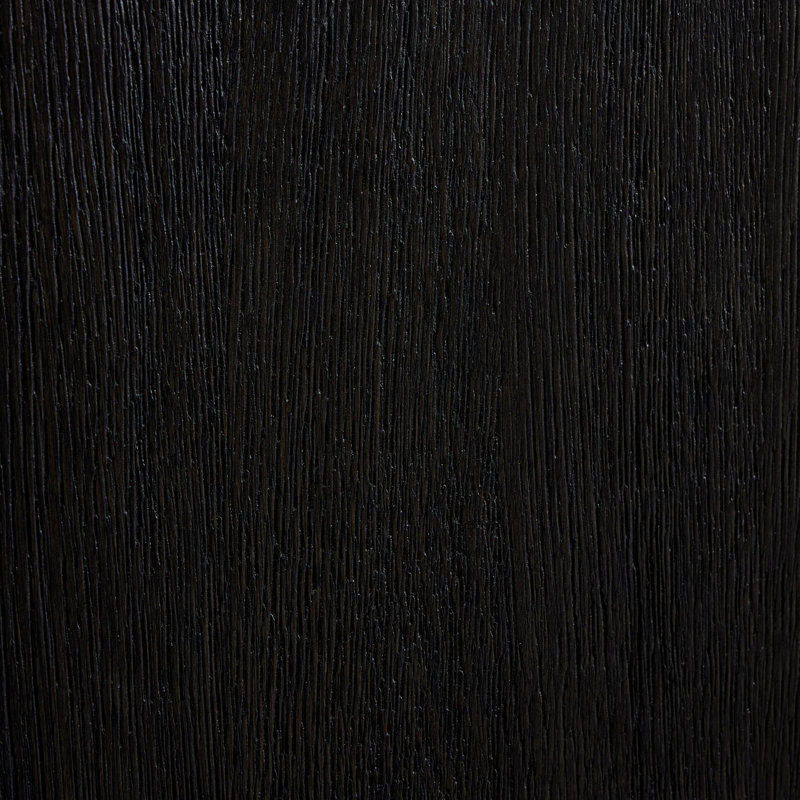 WARBY 94'' W Solid Wood Sideboard, Worn Black Oak