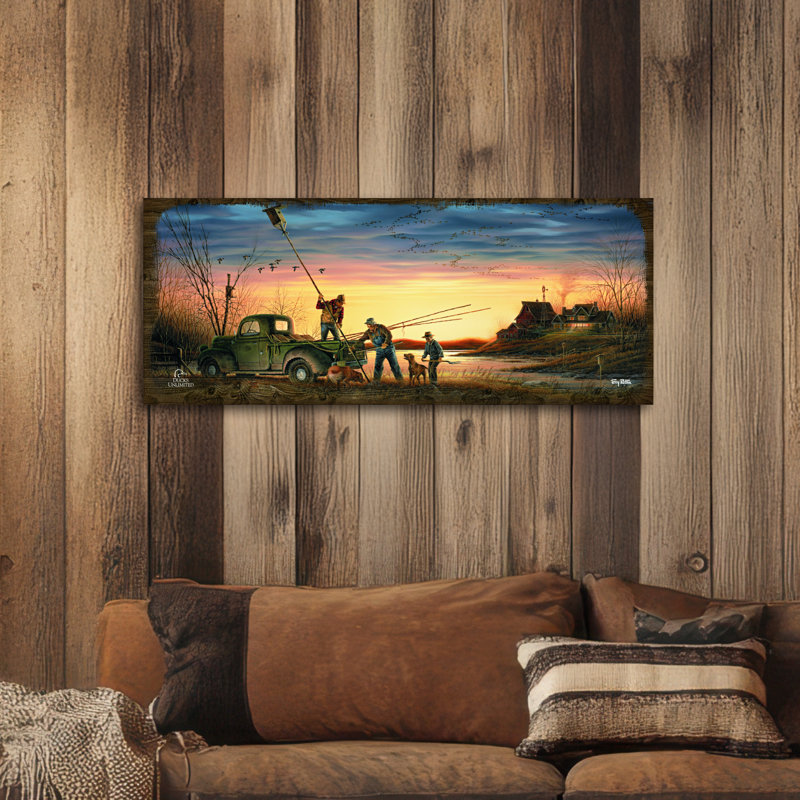 Le défenseur de l'environnement, panneau mural en bois de 30 x 76 cm