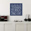 Art mural bleu profond et abstrait-1234352927