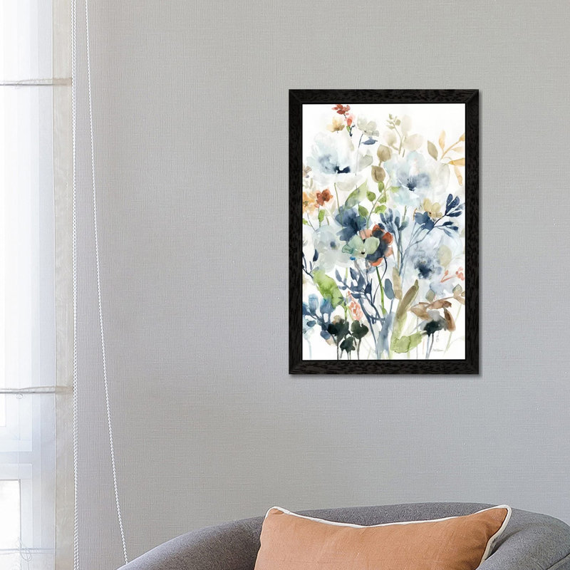 Holland Spring Mix I by Carol Robinson - Painting on Canvas, 152.5 cm H x 101.5 cm W, Black Floater Framed