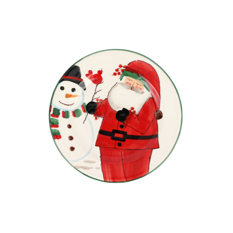 Old St. Nick Terra Bianca Salad/Dessert Plate