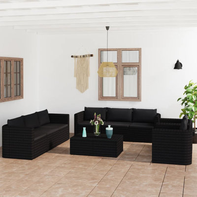 Large canapé de patio avec coussins