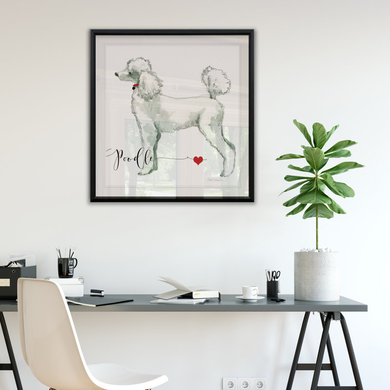 «Must Love Poodles», reproduction de cadre photo sur papier, H 30,5 po x l 30,5 po x P 1,5 po