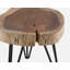 Table de bout à 3 pieds en bois massif