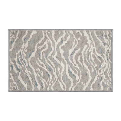 Tapis gris lavable à la machine