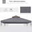 Outsunny 9.8' X 9.8' Gazebo Replacement Canopy, 2-Tier Top UV Cover For 9.84' X 9.84' Outdoor Gazebo, Dark Gray (TOP ONLY)-123312259-123312263