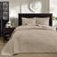 Couvre-lit réversible en kaki grand - surdimensionné pour un rembourrage en coton prélavé Un confort supérieur inclus et deux taies décoratives augmentent la chaleur de la chambre à coucher