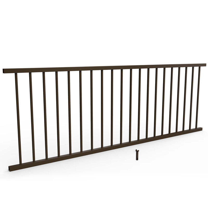 Inspire Railing 32.5-in H Aluminum Level Panel, Brown, 32.5" H x 96" W x 2" D