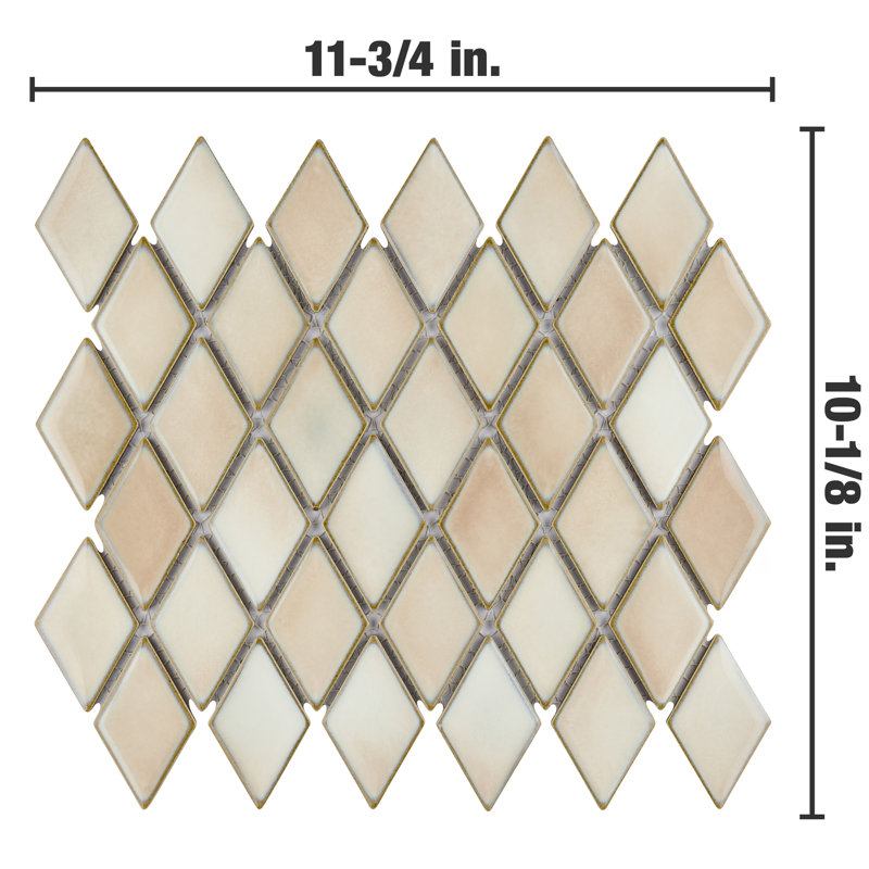 Hudson 2" x 3" Porcelain Grid Mosaic Wall & Floor Tile
