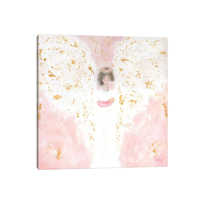 Pink Angel Baby by Ashley Bradley - Print on Canvas, Wrapped Canvas, 45.72 cm H x 45.72 cm W x 3.175 cm D