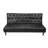 Palafox Twin 68.5'' Faux Leather Convertible Sofa