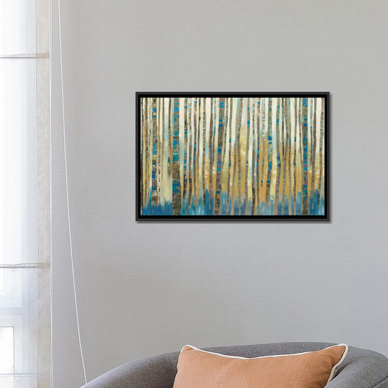 " Delta " by Allison Pearce, 18" H x 26" W x 1.5" D, Black Framed Canvas, No Mat