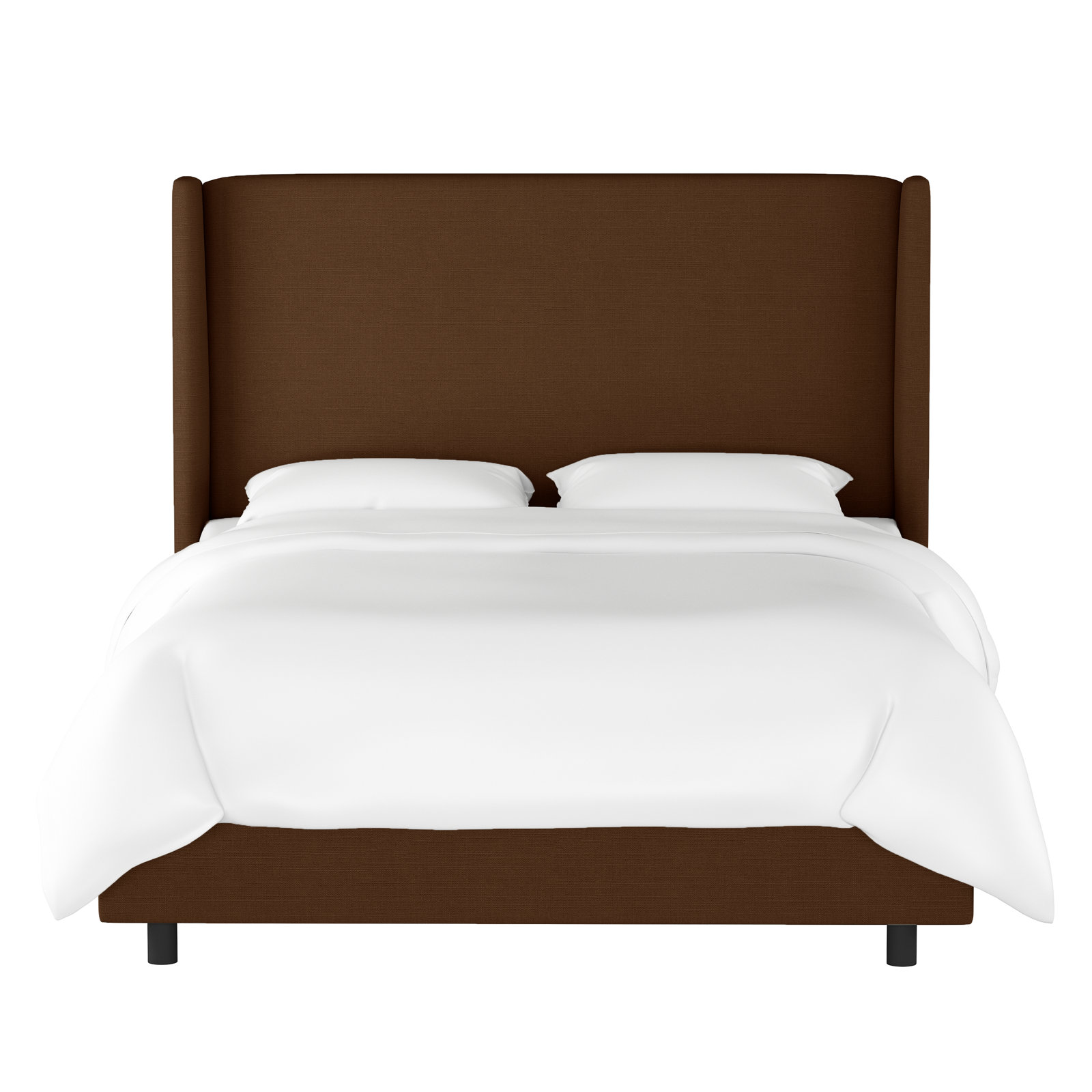 Tilly Upholstered Bed, Twin, Classic Chocolate Linen