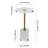Clear Acrylic End Table