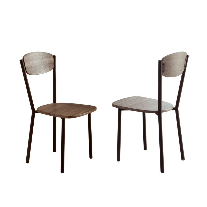 Mobilier de salle à manger 5 pièces rond gris gris