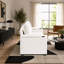 Canapé-lit escamotable de 56,7 po, causeuse convertible avec matelas double, canapé rembourré en chenille avec porte-gobelets et rangement-133473310