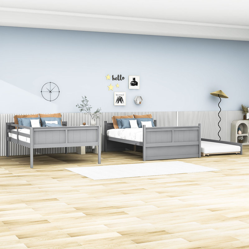 Lit pour enfant Cantero, gris