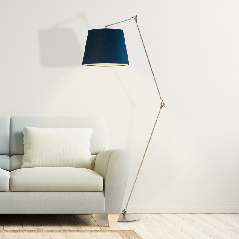 Magy 177cm Task Floor Lamp, White, Light Grey