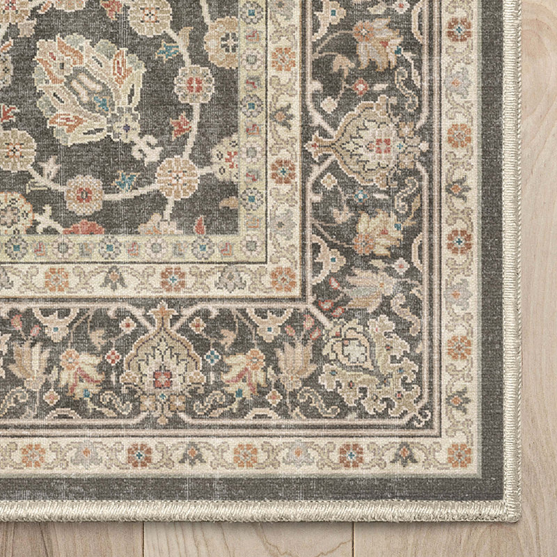 Tapis rétro Charlton Home® Dyrk Rome, Rectangle 7 pi 7 po x 9 pi 10 po