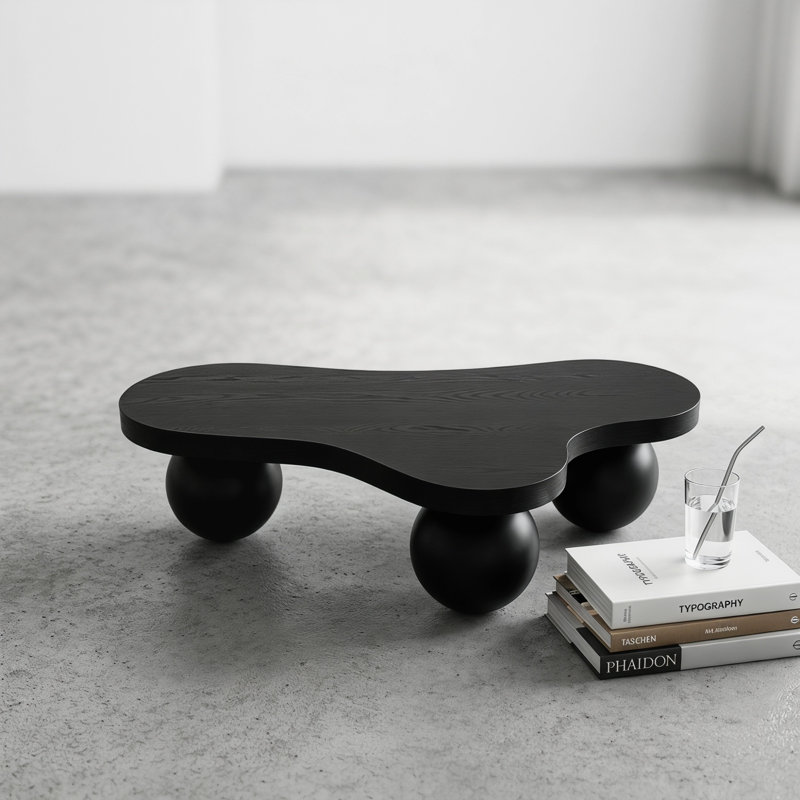 Table basse en forme de nuage, Noir