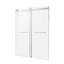 Porte de douche coulissante sans cadre Kahn Series 45 à 48 po x 76 po, en nickel brossé et verre trempé-52233374