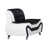 Black/White Faux Leather is out of stock