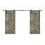 Panelled Wood Stained Mini X Series Double DIY Barn Door With Sliding Hardware Kit-53905946-53905930