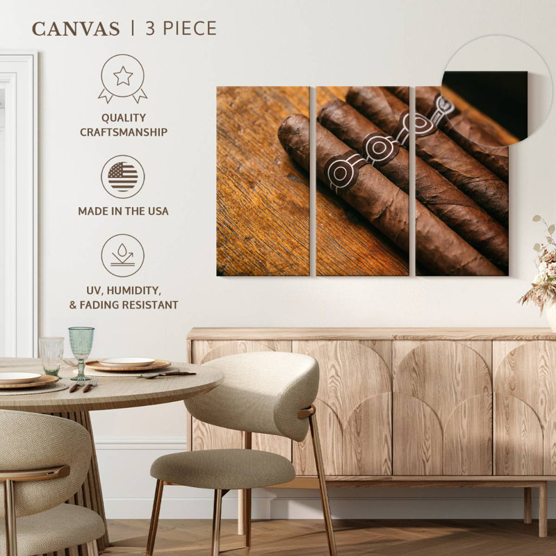 Senne Brown Cuban Cigars, 32" H x 50" W