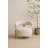 Modern Upholstered Lounge Chair With Curved Back With Wood-look Metal Frame-501288325