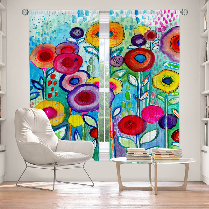 Ensemble de rideaux 2 pièces en polyester Rendevous, L 40 po x L 82 po