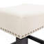Tabouret de comptoir 26 po en cuir sans dossier (ensemble de 2)-1790739250