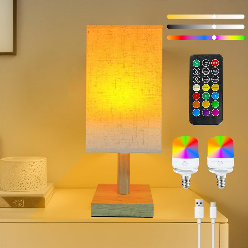 Wood Table Lamp